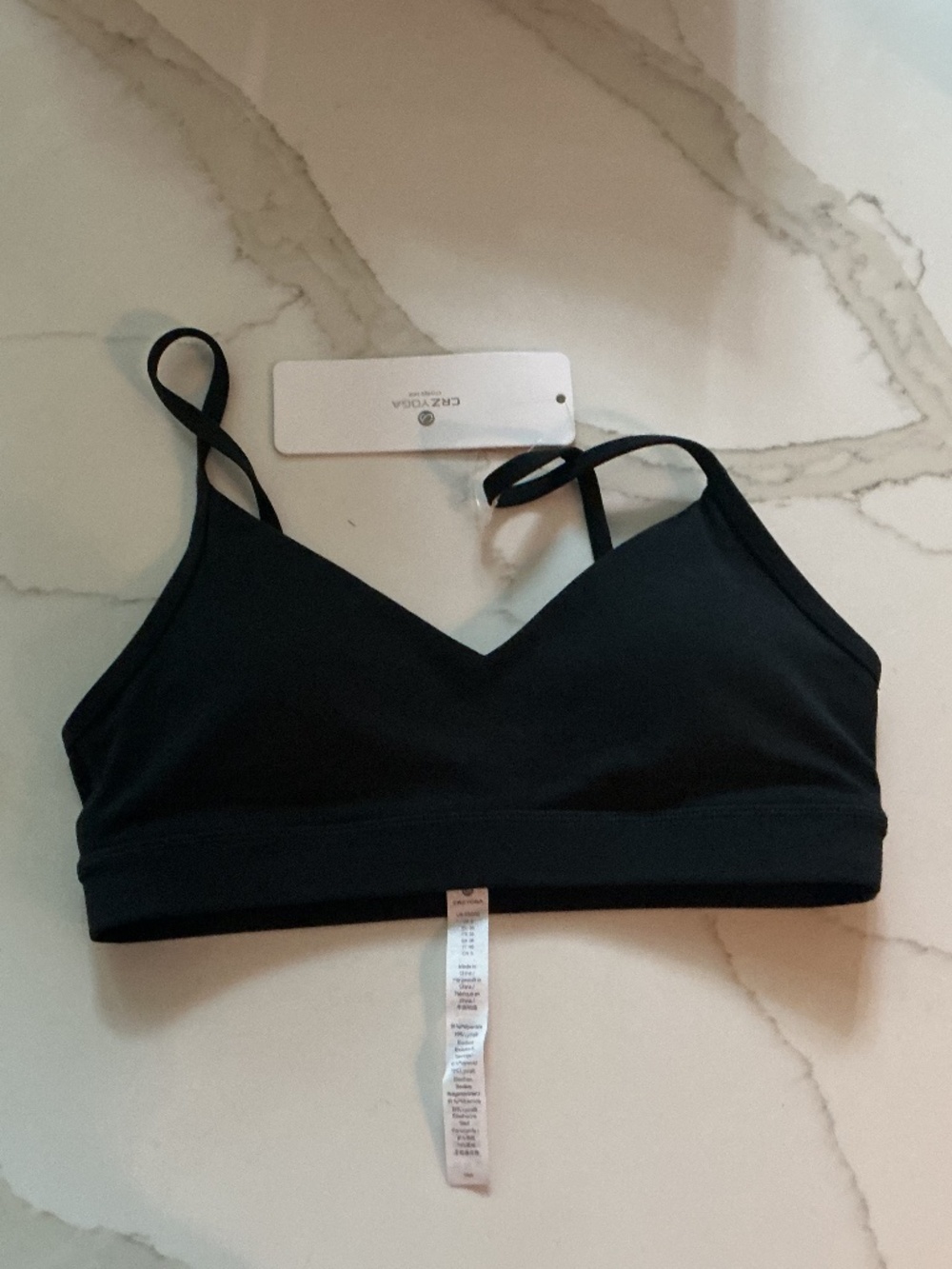 CRZ YOGA Butterluxe V-neck sports bra XS NWT!